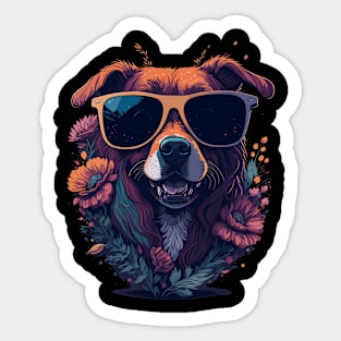 Cute Dog Graphic Illustration Designs Sticker